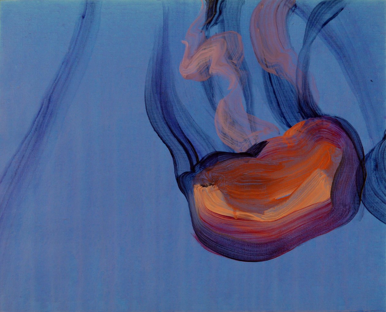 Méduses 5, 2013 (akryyli kankaalle) tekijältä Olivier Morel