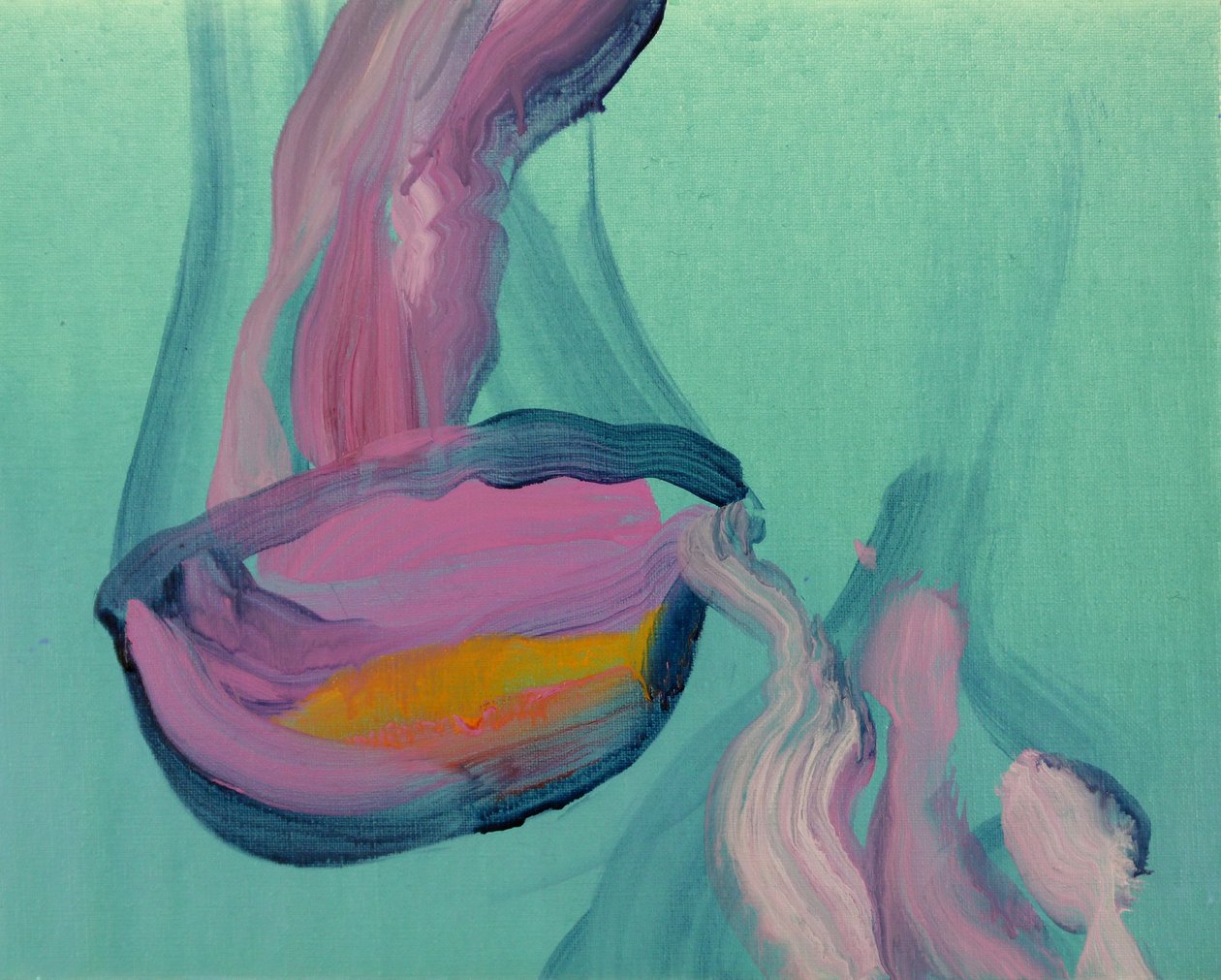 Méduses 8, 2013 (akryyli kankaalle) tekijältä Olivier Morel