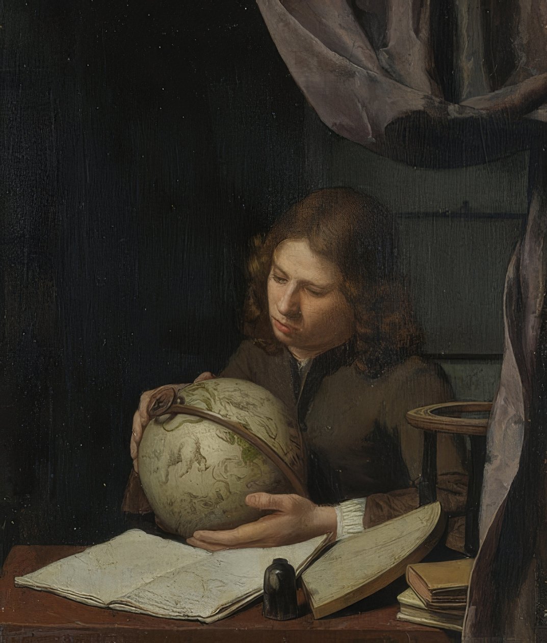 Nuori tähtitieteilijä. Noin 1685 tekijältä Olivier van Deuren