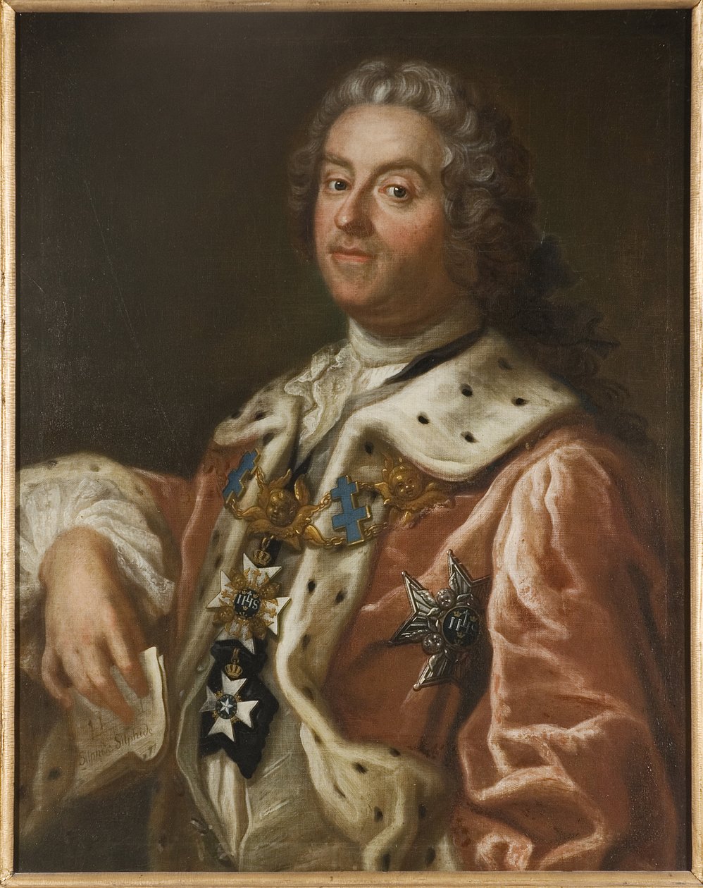 Comyte Charles Gustave de Tessin - Carl Gustaf Tessinin (1695-1770) muotokuva, kirjoittanut Arenius, Olof (1700-1766). Öljy kankaalle tekijältä Olof Arenius