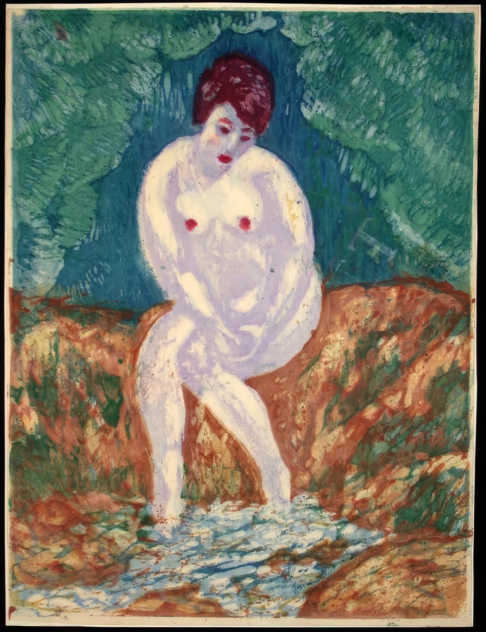 Kevät, sarjasta "Onnellisuus" tekijältä Onchi Kôshirô