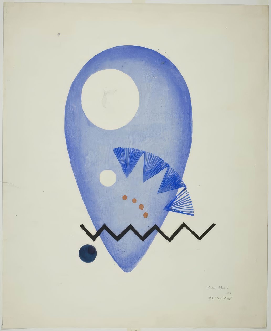 Sininen kukka (Blaue Blume) tekijältä Onchi Kôshirô