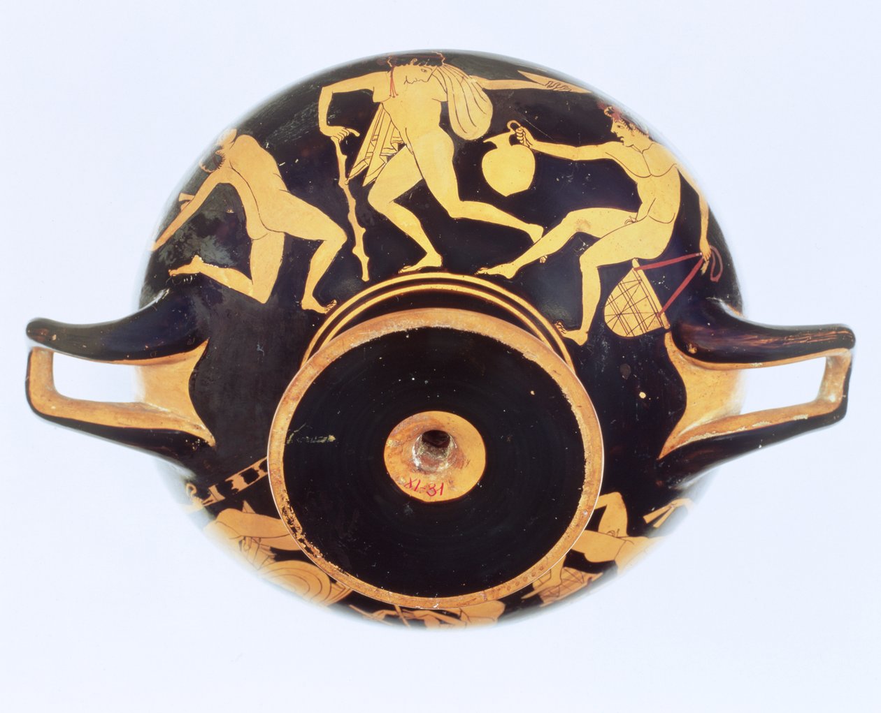 Ullakko Punahahmo kylix, 500-480 eKr. (keraaminen) tekijältä Onesimos Painter