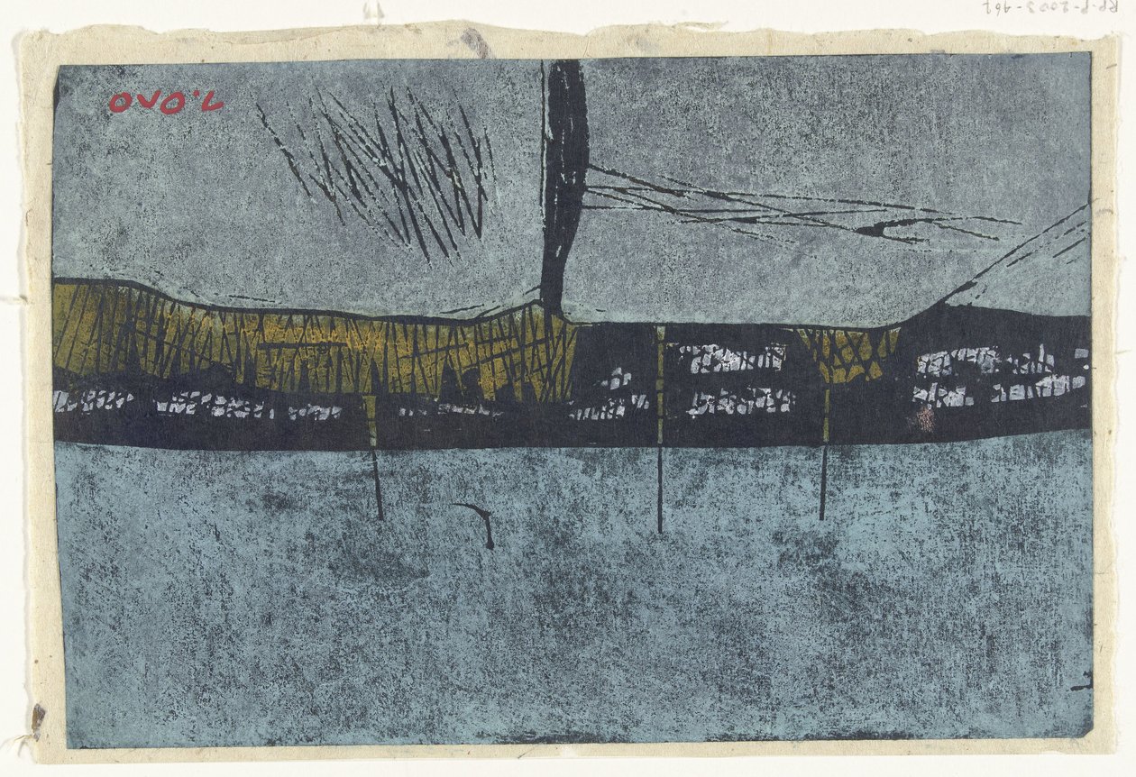 Pohjolan meri Kita no umi (otsikko esineessä) tekijältä Ono Tadashige (signed by artist)