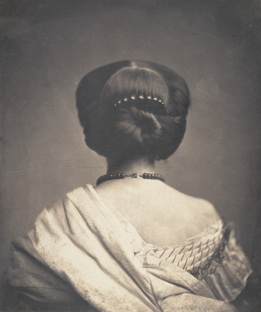 [Nainen takaa katsottuna], n. 1862. tekijältä Onésipe Aguado de las Marismas