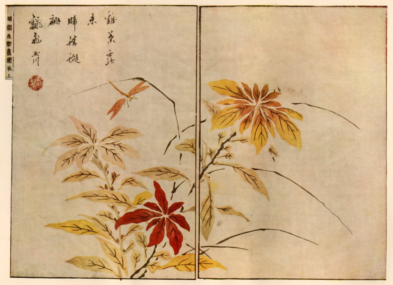 Sudenkorento kasveineen, 1746, 1924. tekijältä Ooka Shunboku