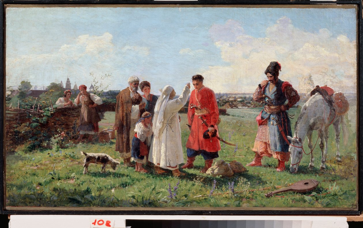 Zaporogue Sitch (leirin) tukahduttaminen vuonna 1775 tekijältä Opanas Georgievich Slastion
