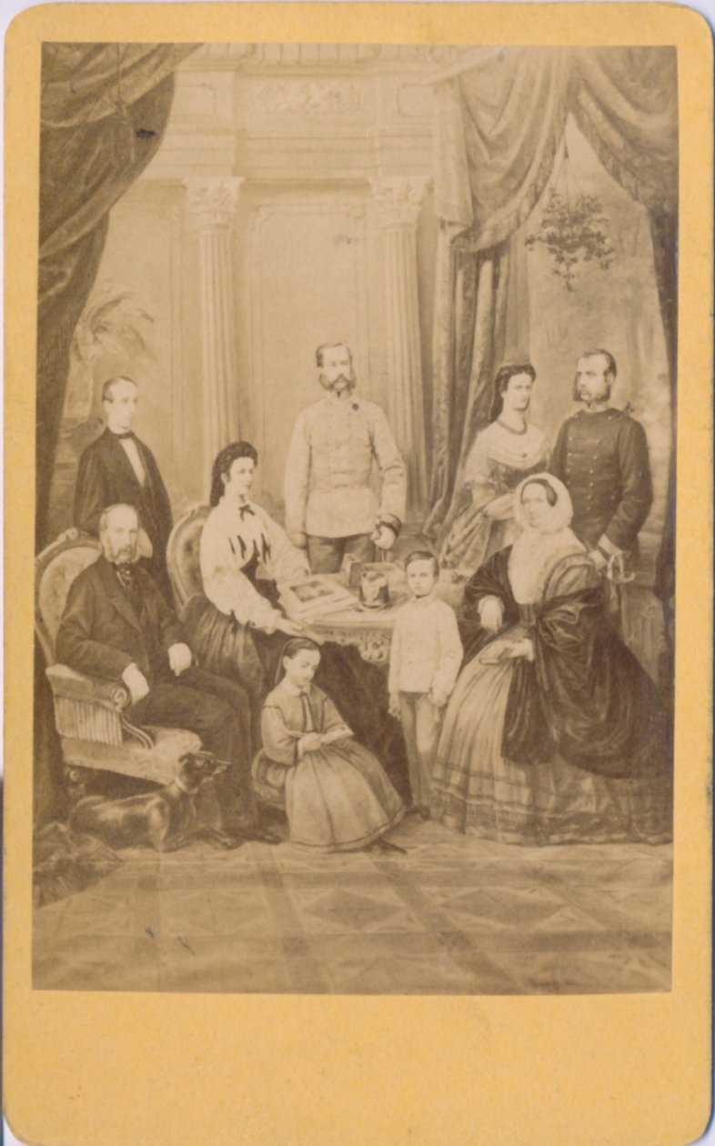 Franz Joseph I ja Elisabeth Itävallan ja heidän keisarillinen perheensä (kuva) (kuva) tekijältä Oprawil & Co.