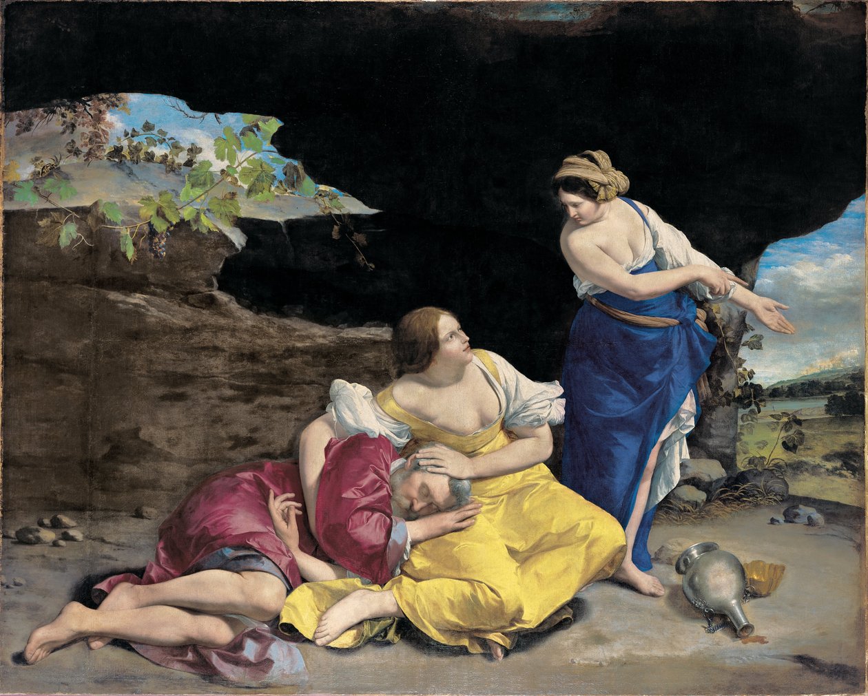 Lot ja hänen tyttärensä tekijältä Orazio Gentileschi