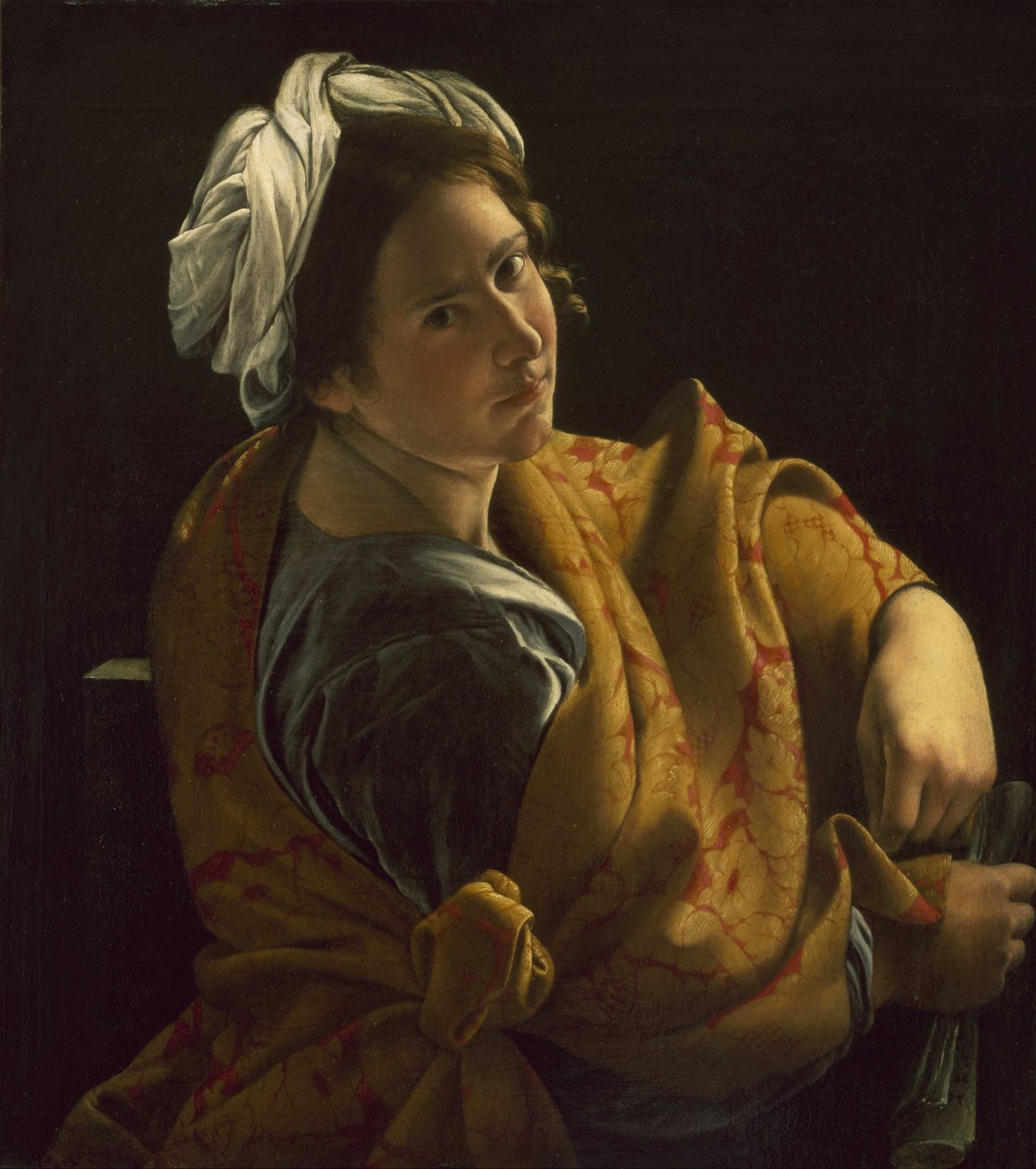 Nuoren naisen muotokuva Sibylina tekijältä Orazio Gentileschi