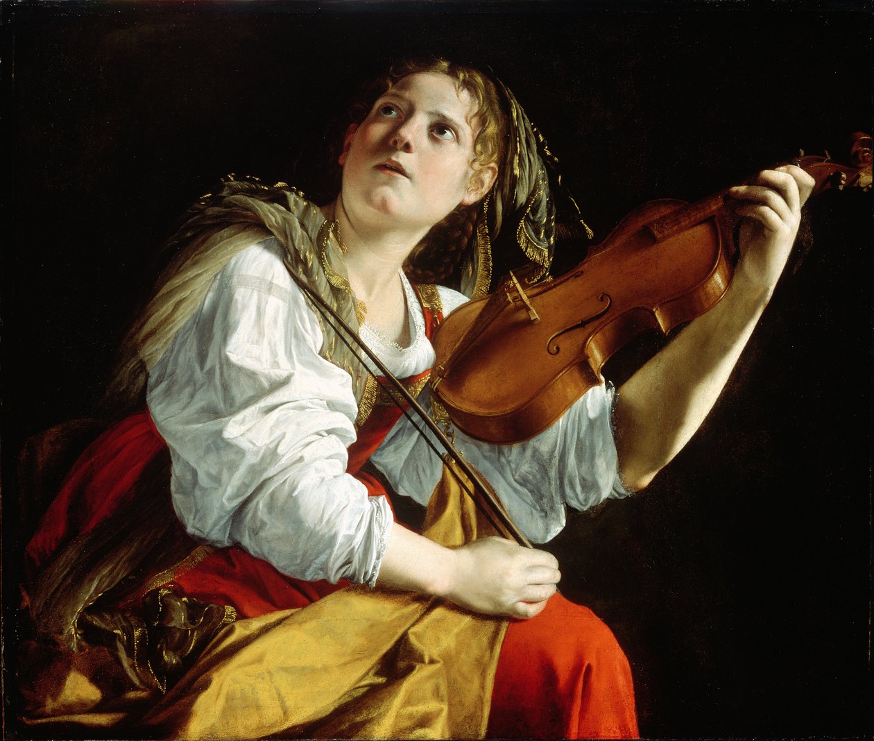 Huonekalut ja erilaiset esineet 1100- ja 1300-luvuilta tekijältä Orazio Gentileschi