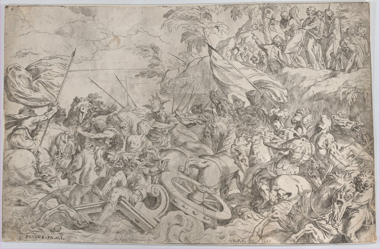 Punaisenmeren ylitys, 1583, 1583. tekijältä Orazio Farinati