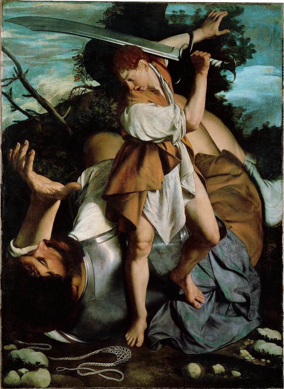 Daavid ja Goljat tekijältä Orazio Gentileschi