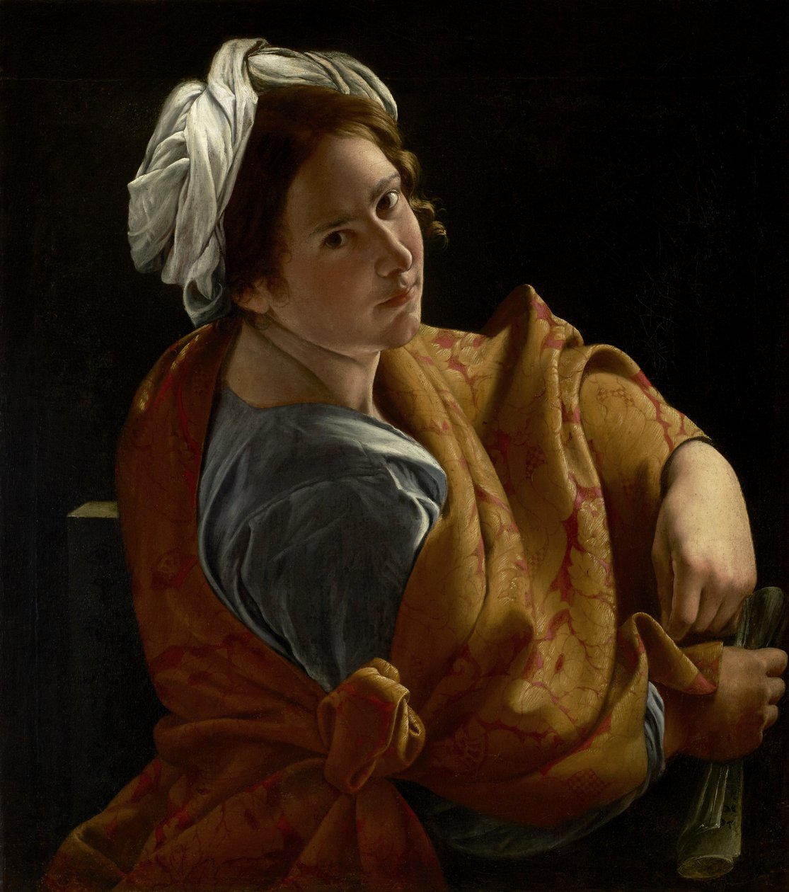Nuoren naisen muotokuva sibylana, n. 1620 (öljy kankaalle) tekijältä Orazio Gentileschi