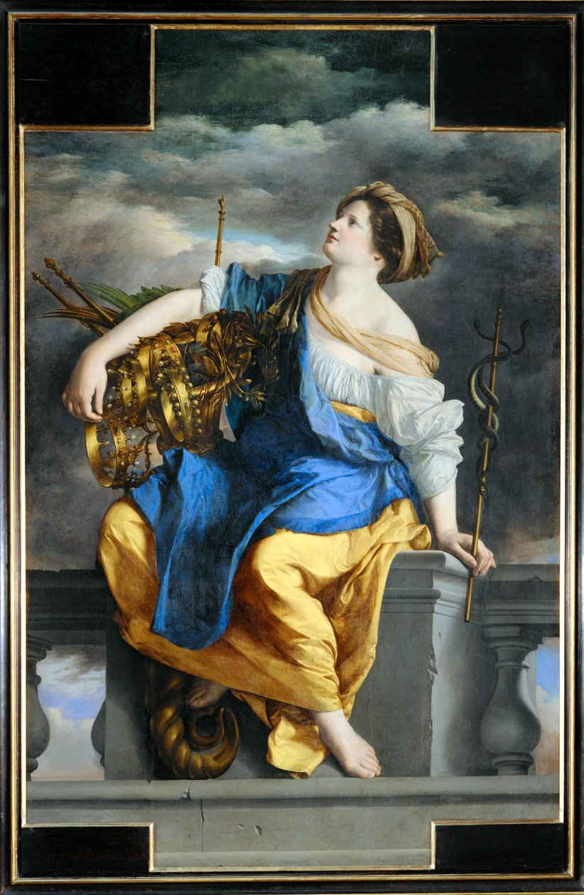 Julkinen onni voittaa vaaran (maalaus kankaalle) tekijältä Orazio Gentileschi