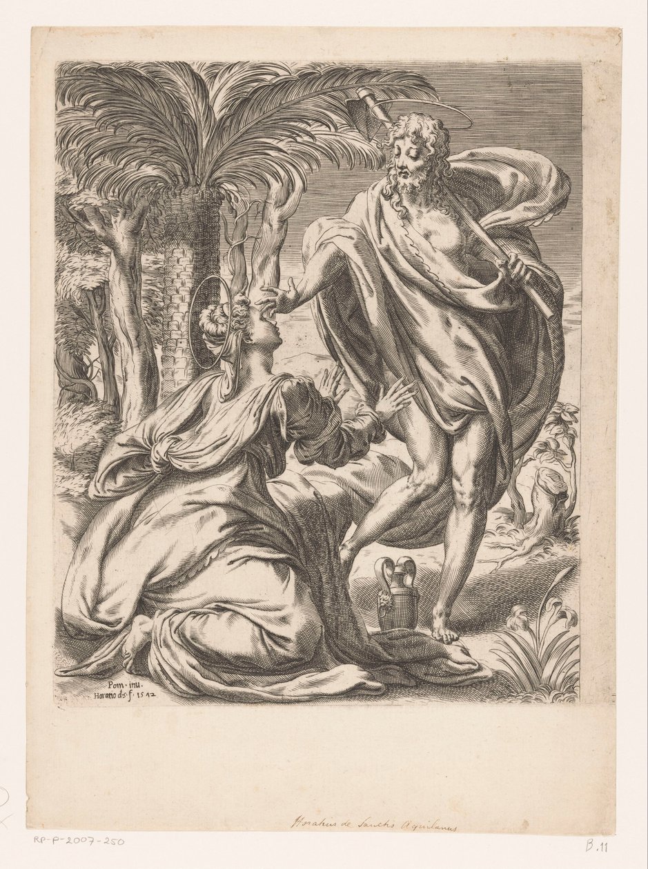 Kristus ilmestyy Maria Magdaleenalle (Noli me tangere) tekijältä Orazio de Santis