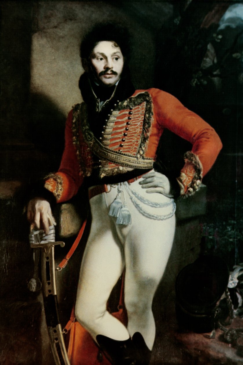 Eversti Evgraf V. Davydovin (1775-1823) muotokuva 1809 tekijältä Orest Adamovich Kiprensky