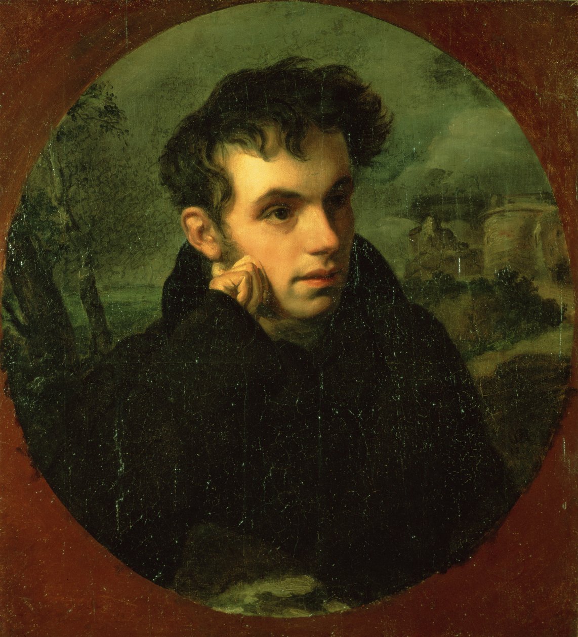 Vassili Žukovskin muotokuva, 1816 tekijältä Orest Adamovich Kiprensky