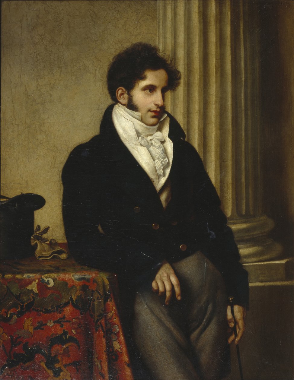 Kreivi Sergei Semionovich Uvarovin muotokuva 1786-1855, 1815-1816 tekijältä Orest Adamovich Kiprensky