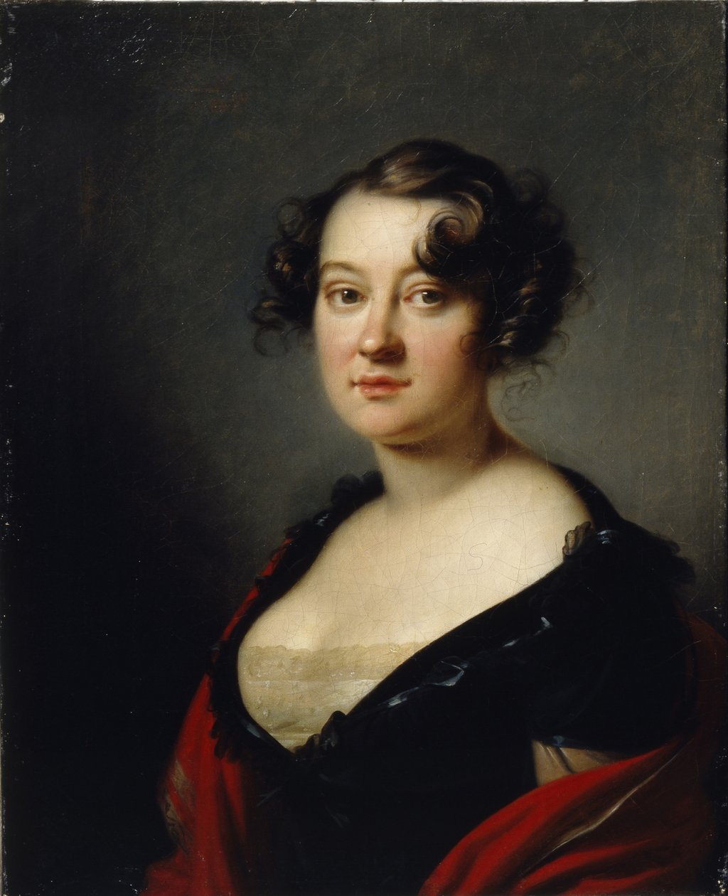 Prinsessa Jelena Mihailovna Galitzinen muotokuva 1776-1856, 1815 tekijältä Orest Adamovich Kiprensky