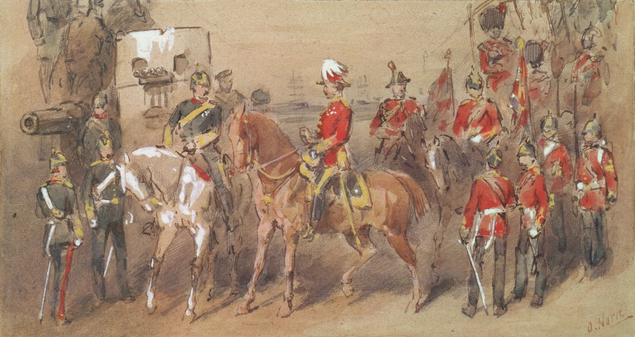Kenraali Sir Garnet Wolseley (1833-1913) Aleksandriassa, 1882 tekijältä Orlando Norie
