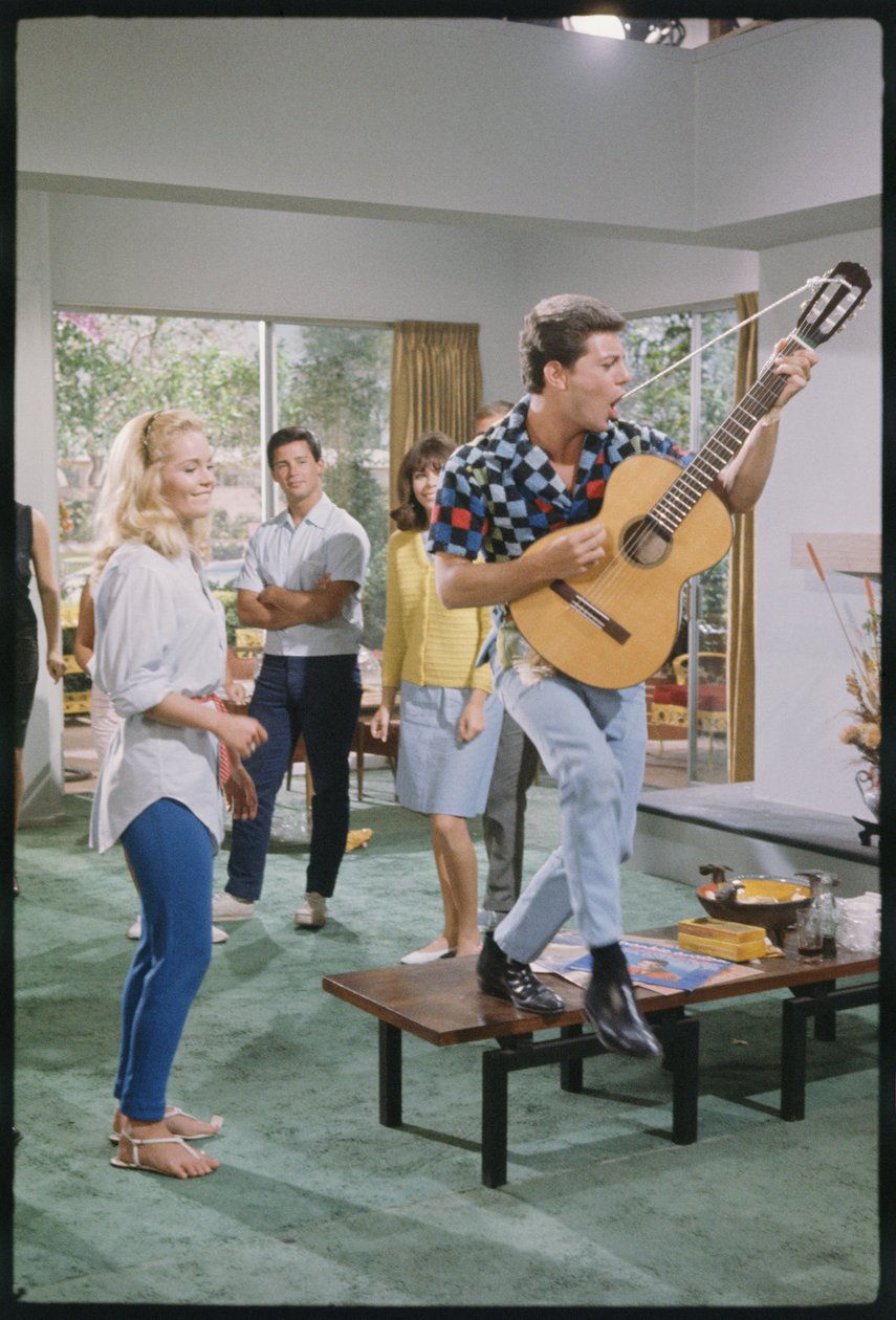 Frankie Avalon ja Tuesday Weld kuvauksissa "I