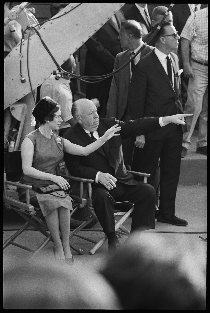 Prinsessa Margaret ja Alfred Hitchcock "Torn Curtain" -elokuvan kuvauksissa tekijältä Orlando Suero