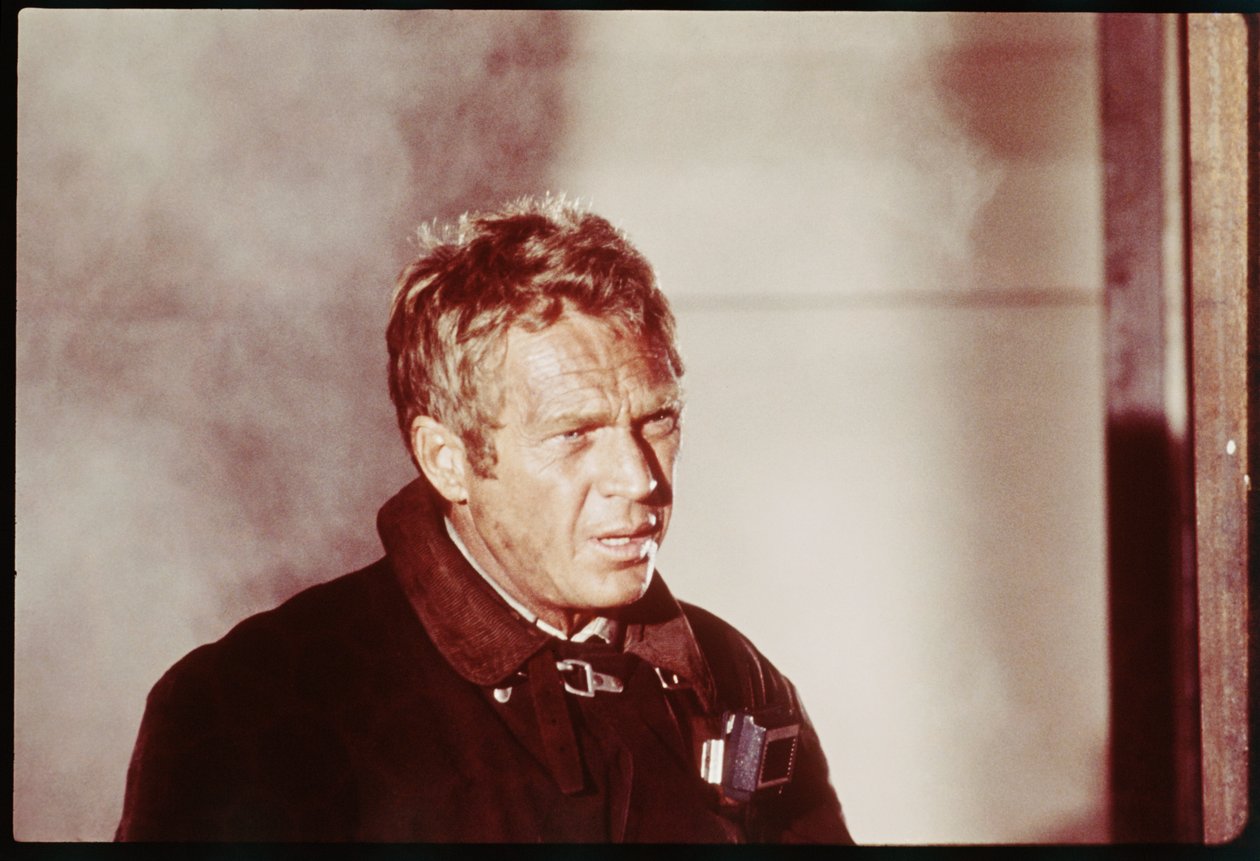 Steve McQueen The Towering Infernon kuvauksissa tekijältä Orlando Suero