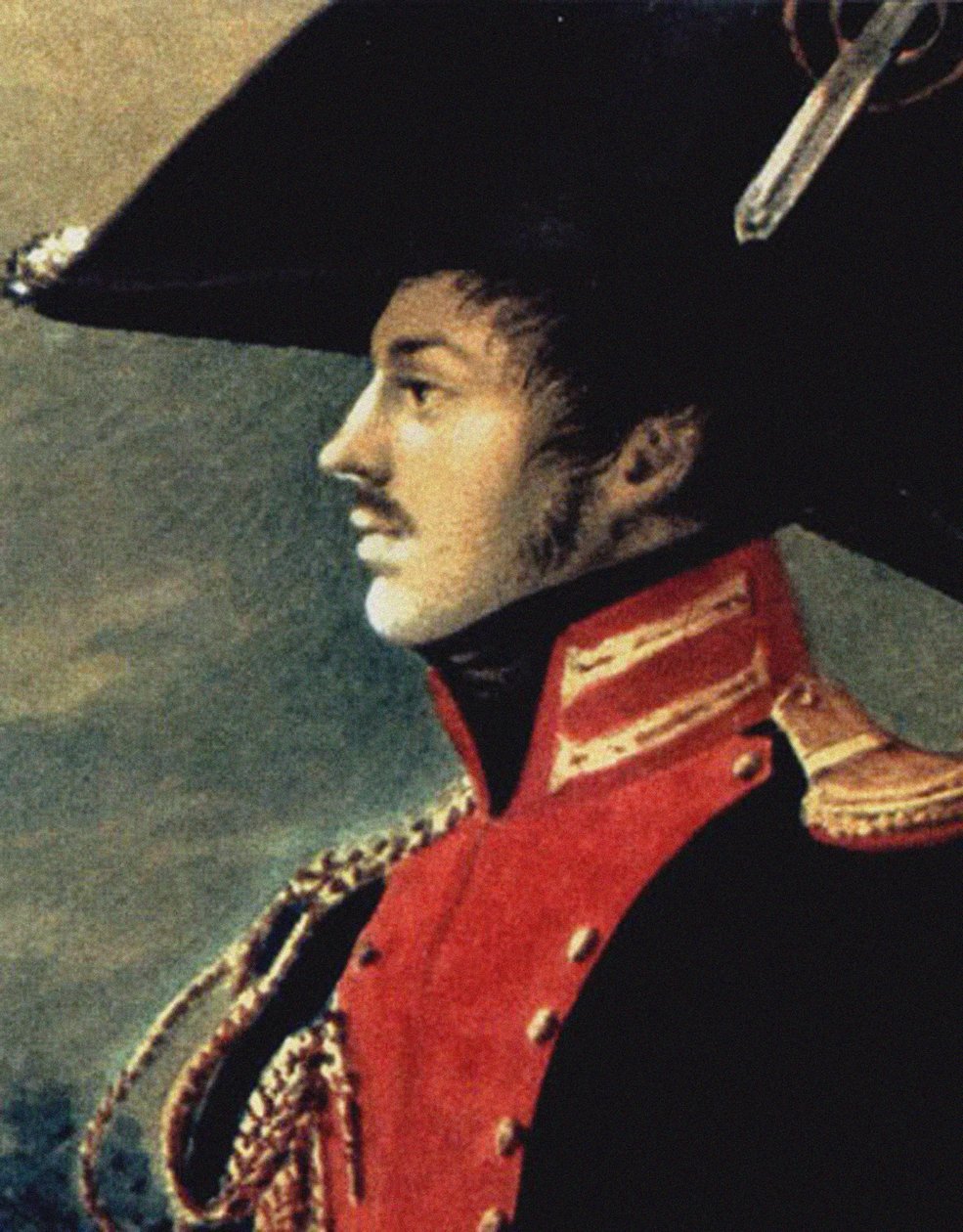 Pavel Ivanovitš Pestelin muotokuva 1793-1826 Yksityiskohta, 1813 tekijältä Orlowski