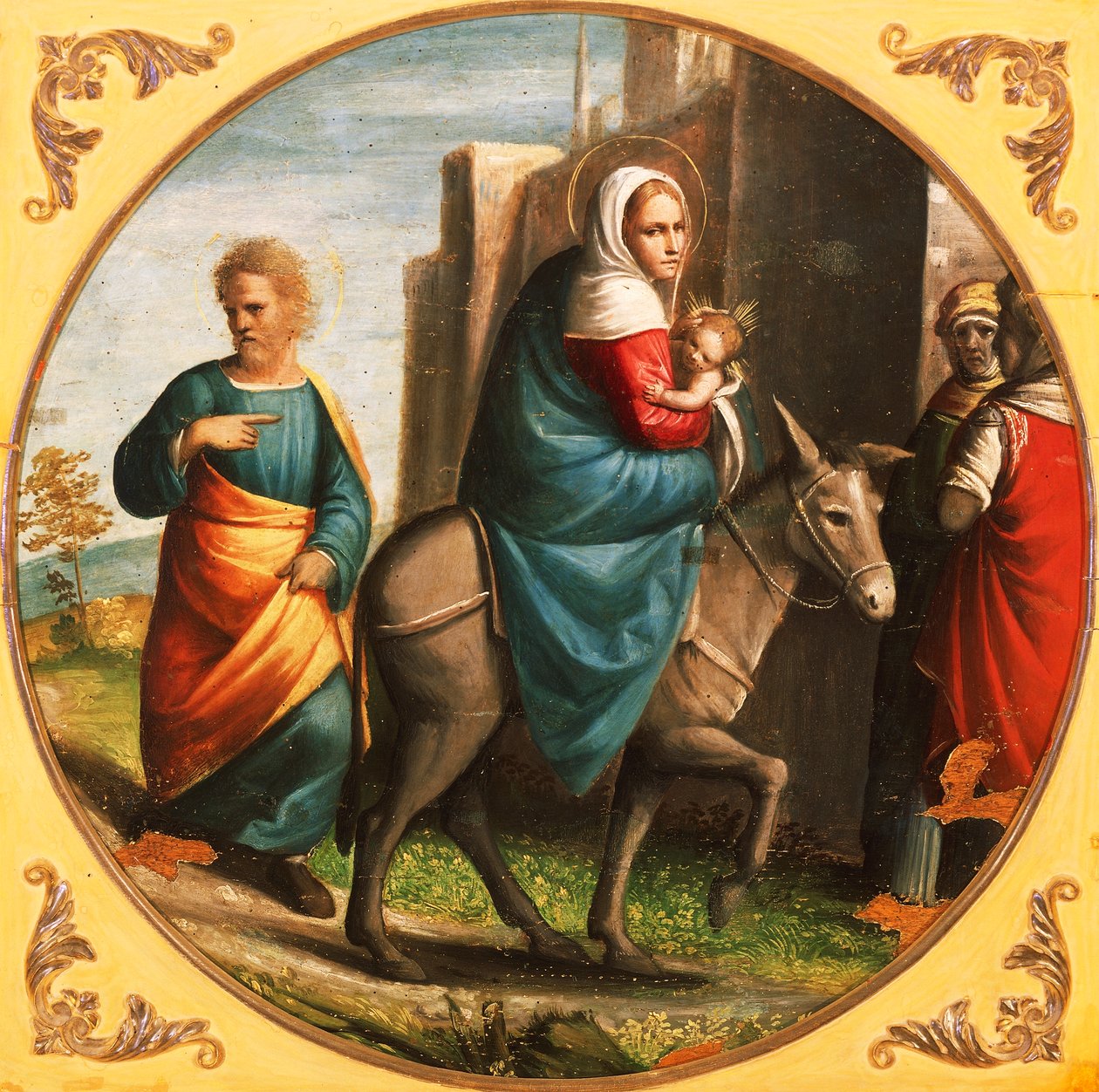 Paluu lennosta Egyptiin tekijältä Ortolano (c.1488 c.1525)