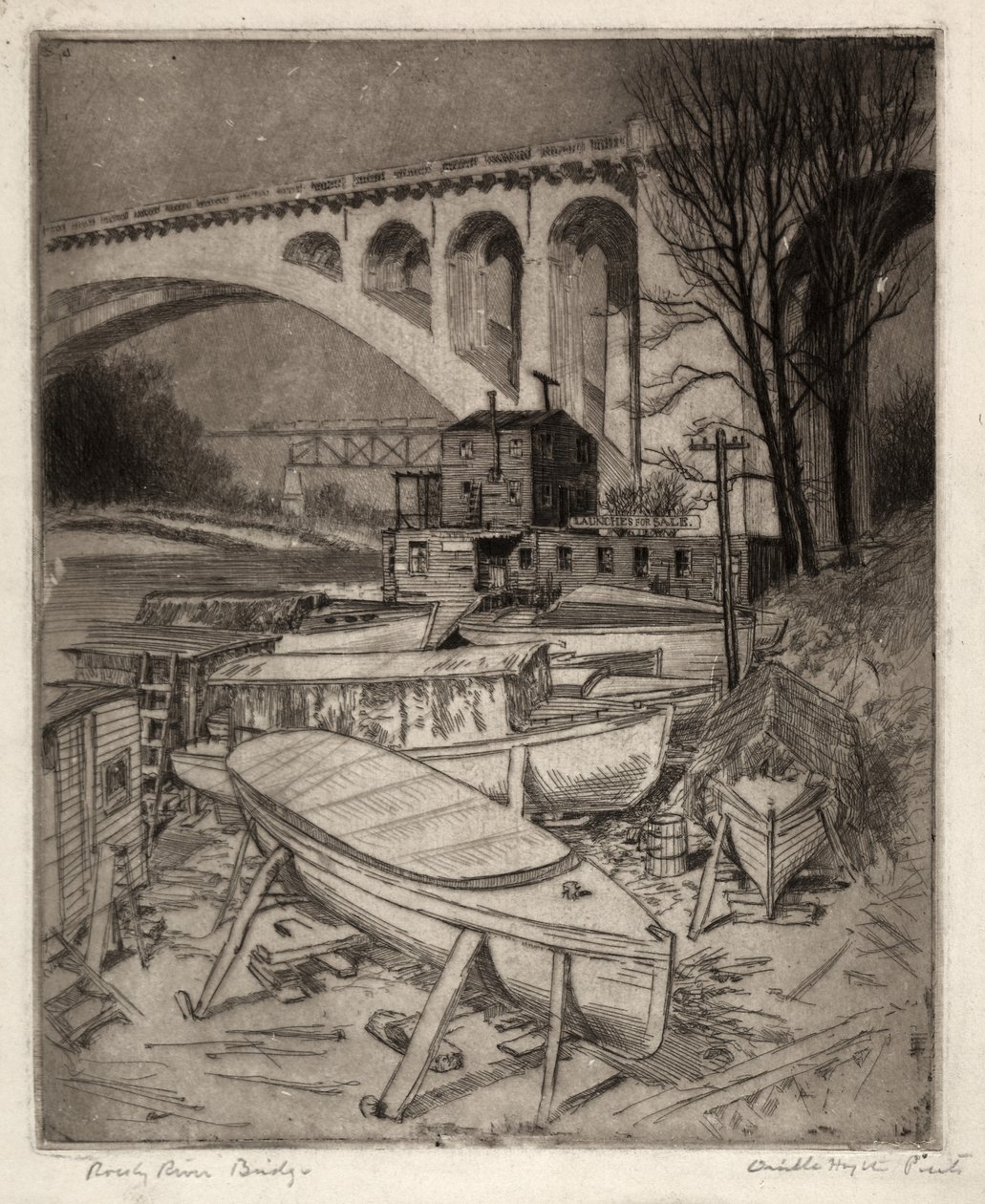 Rocky River Bridge tekijältä Orville Houghton Peets