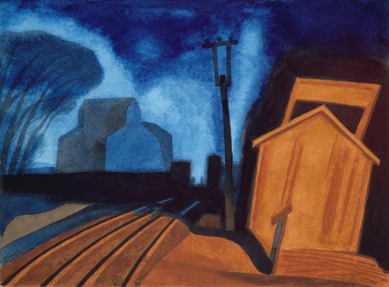 Lippuasema, Elizabeth, New Jersey, 1925 tekijältä Oscar Florianus Bluemner