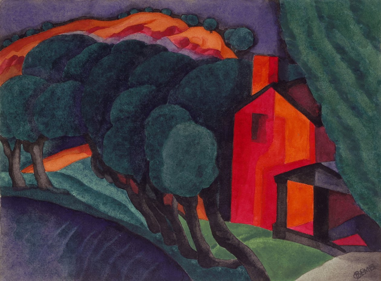 Hehkuva yö, 1924 tekijältä Oscar Florianus Bluemner