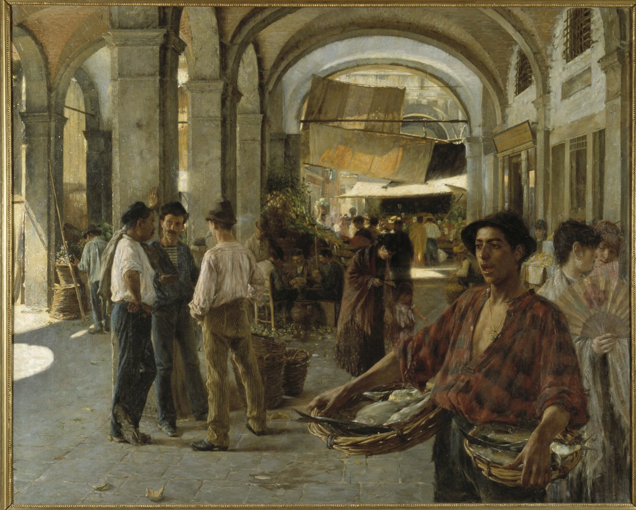 Venetsialaiset markkinat, 1887 tekijältä Oscar Gustaf Bjorck