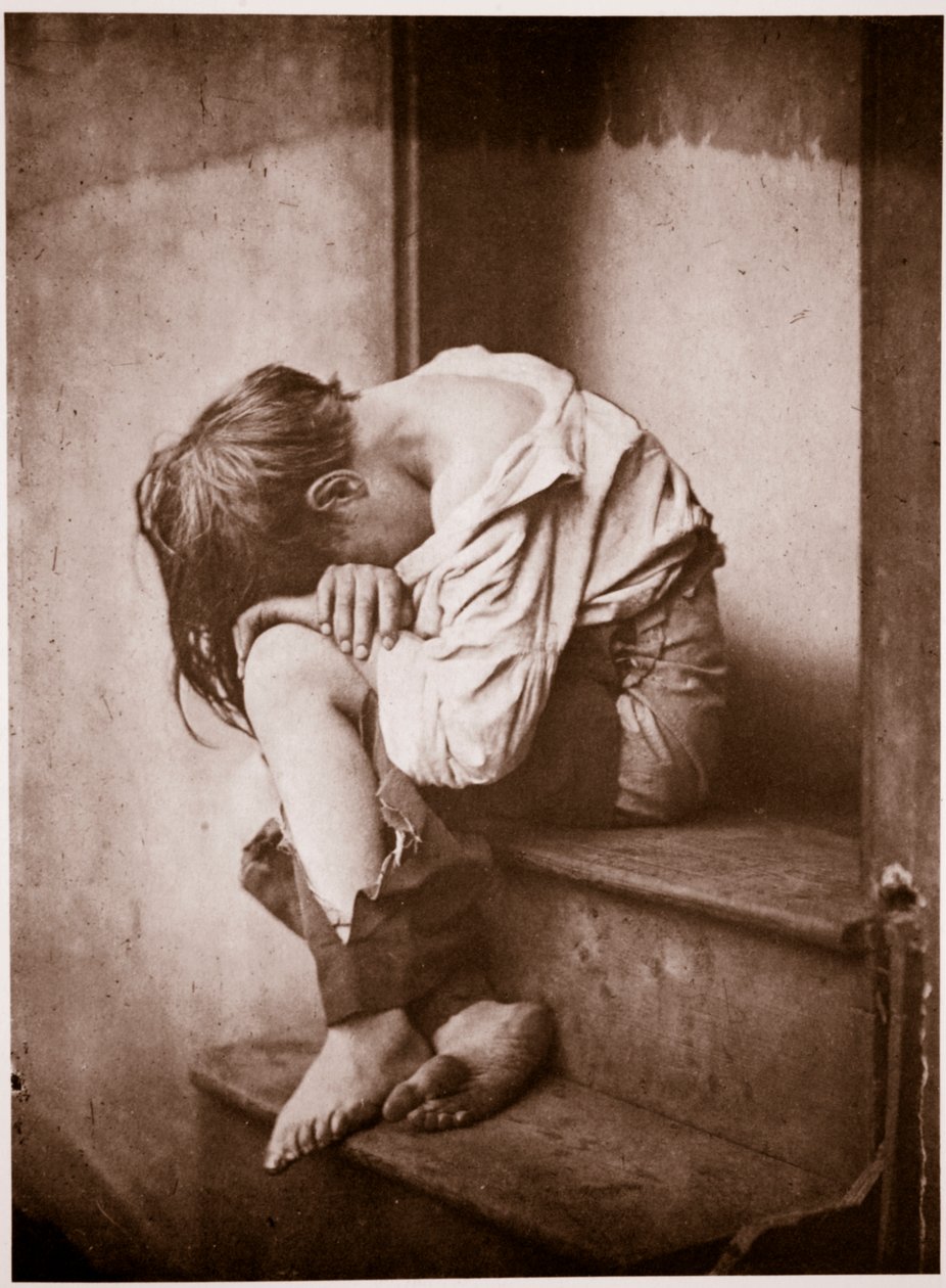 Ilta, koditon, n. 1857 (syväpaino) tekijältä Oscar Gustav Rejlander