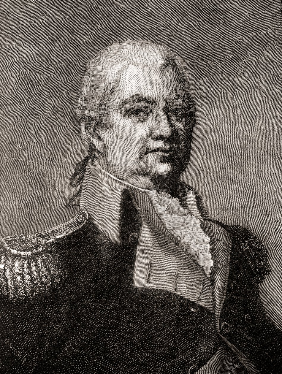 Henry Knox, teoksesta The History of Our Country, julkaistu 1905 (puukaiverrus). tekijältä Oscar Edward Grosch