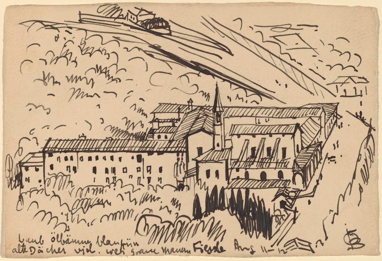 Fiesole, S. Domenicon luostari tekijältä Oscar F. Bluemner