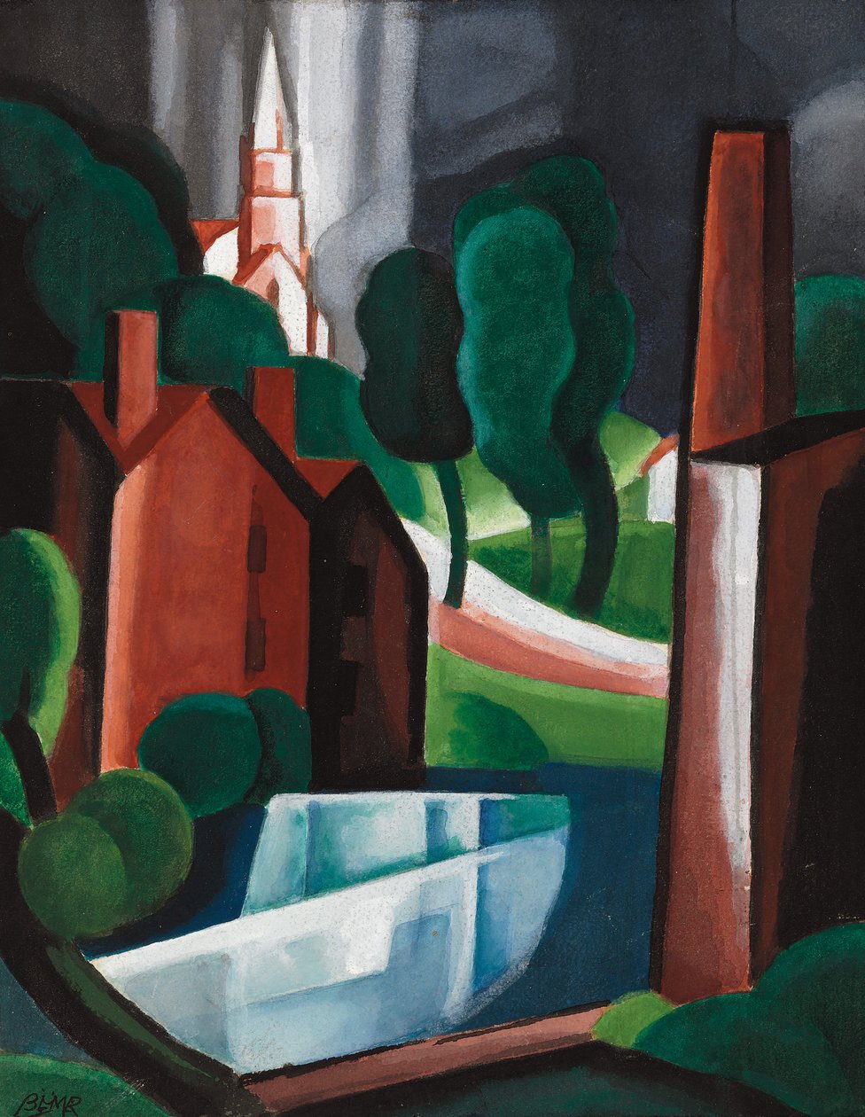 New Hampshire Town tekijältä Oscar Florianus Bluemner