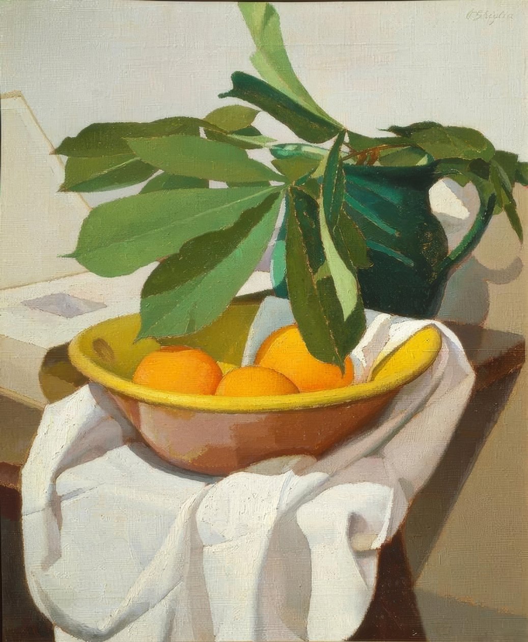 Oscar Ghiglia (1876–1945), asetelma, 1925, 60 × 50 cm. tekijältä Oscar Ghiglia
