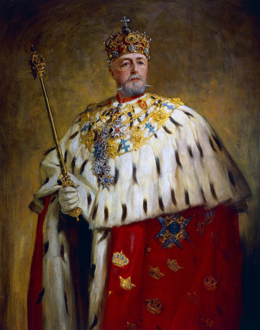 Oscar II:n muotokuva (öljy kankaalle) tekijältä Oscar Gustaf Bjorck