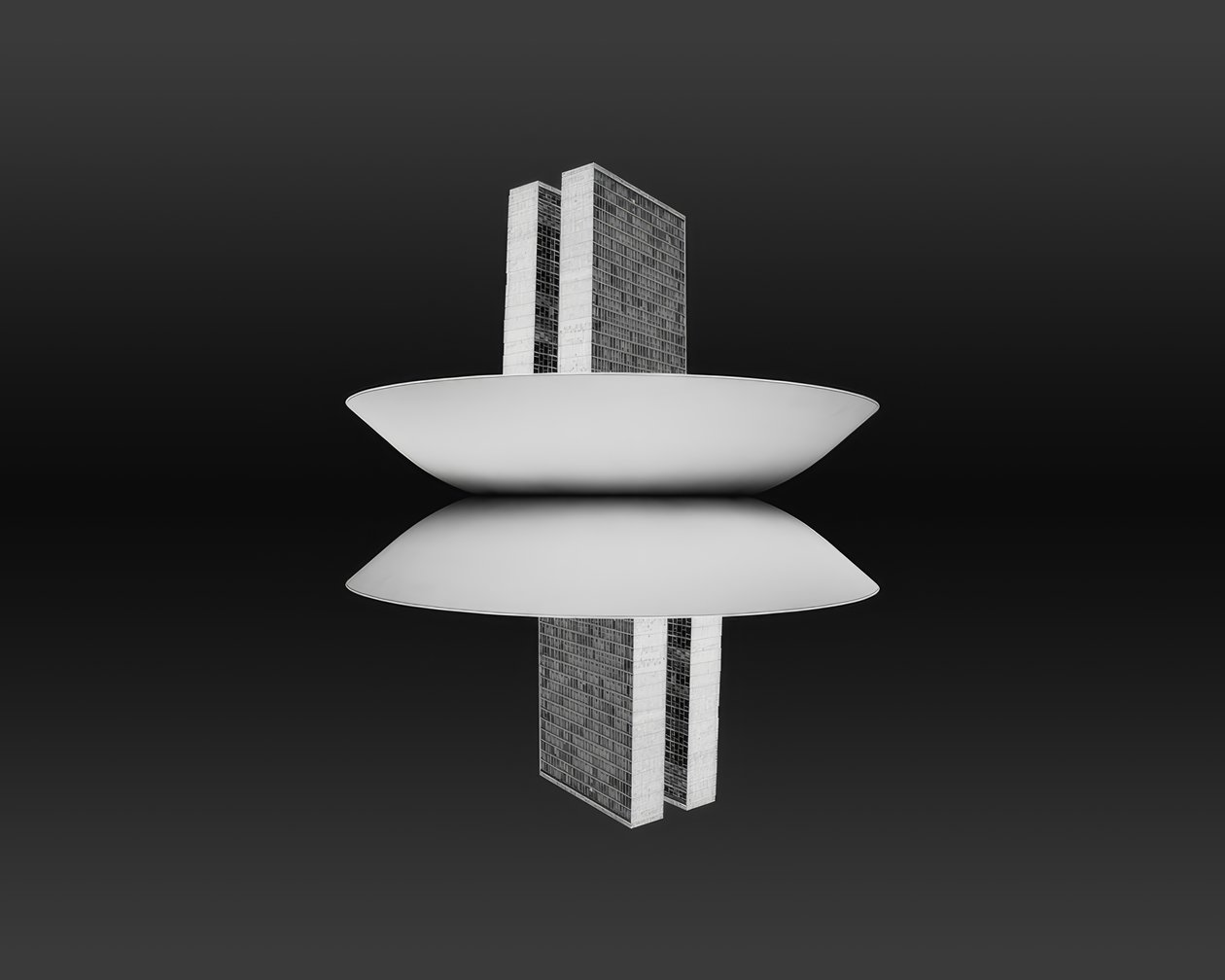 Brasília, kansalliskongressi tekijältä Oscar Niemeyer