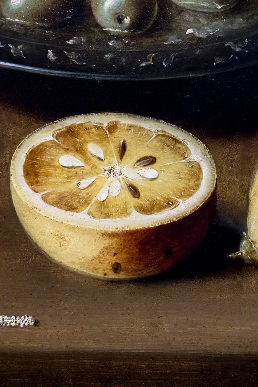 Asetelma, jossa on ostereita ja leivonnaisia tekijältä Osias the Elder Beert