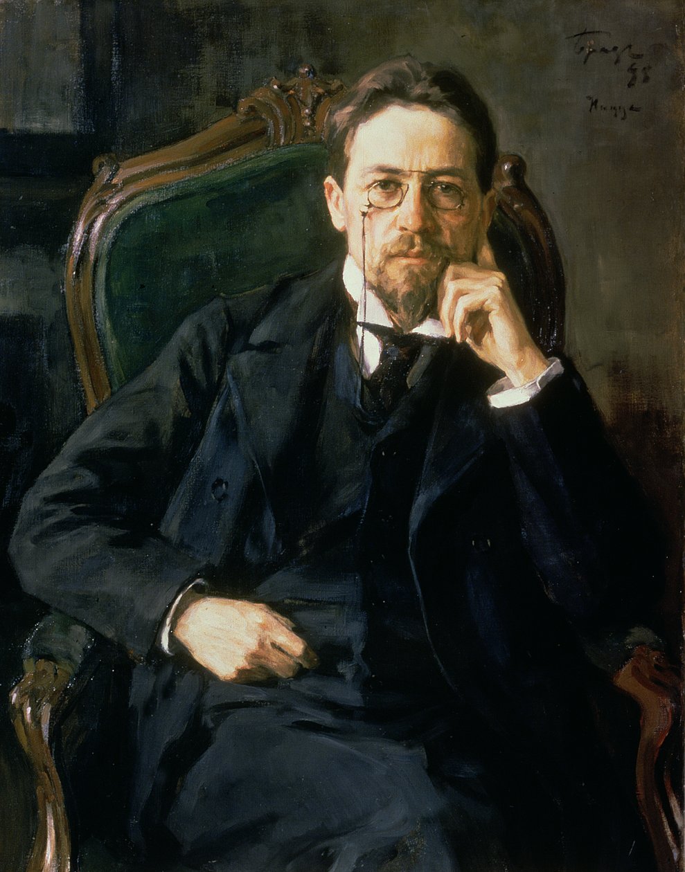 Anton Pavlovitš Tšehovin muotokuva, 1898 tekijältä Osip Emmanuilovich Braz