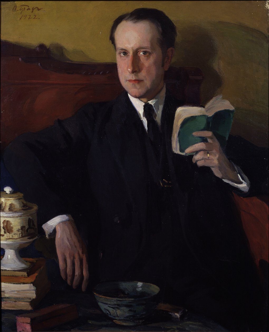Mstislav Dobuzhinskyn muotokuva, 1922 tekijältä Osip Emmanuilovich Braz