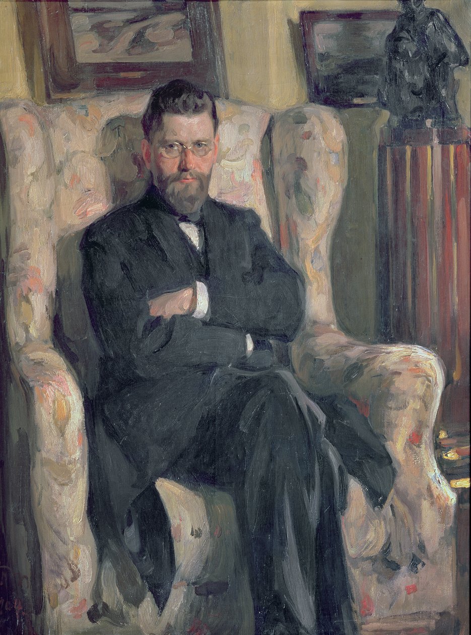 Keräilijä Aleksei A. Bakhrushinin (1865-1929) muotokuva 1904 tekijältä Osip Emmanuilovich Braz
