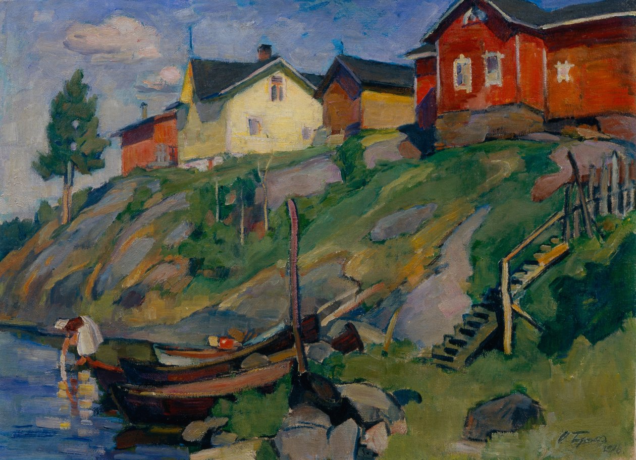 Maalaiskylä Suomessa, 1915 tekijältä Osip Emmanuilovich Braz