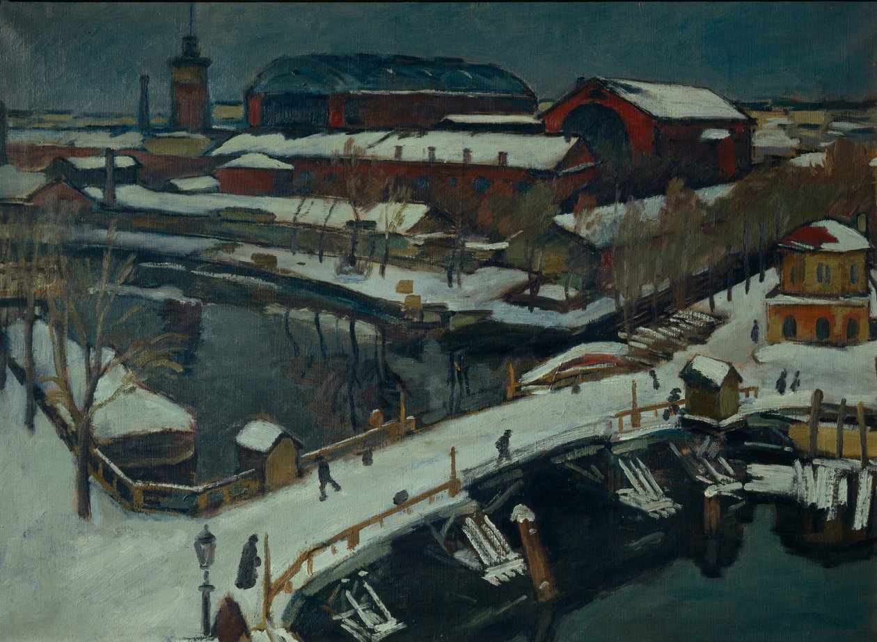 Talvimaisema. Pietari, 1920 tekijältä Osip Emmanuilovich Braz