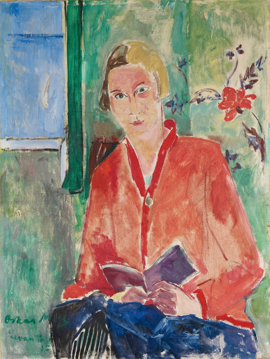 Lesken mit roter Jacke tekijältä Oskar Moll