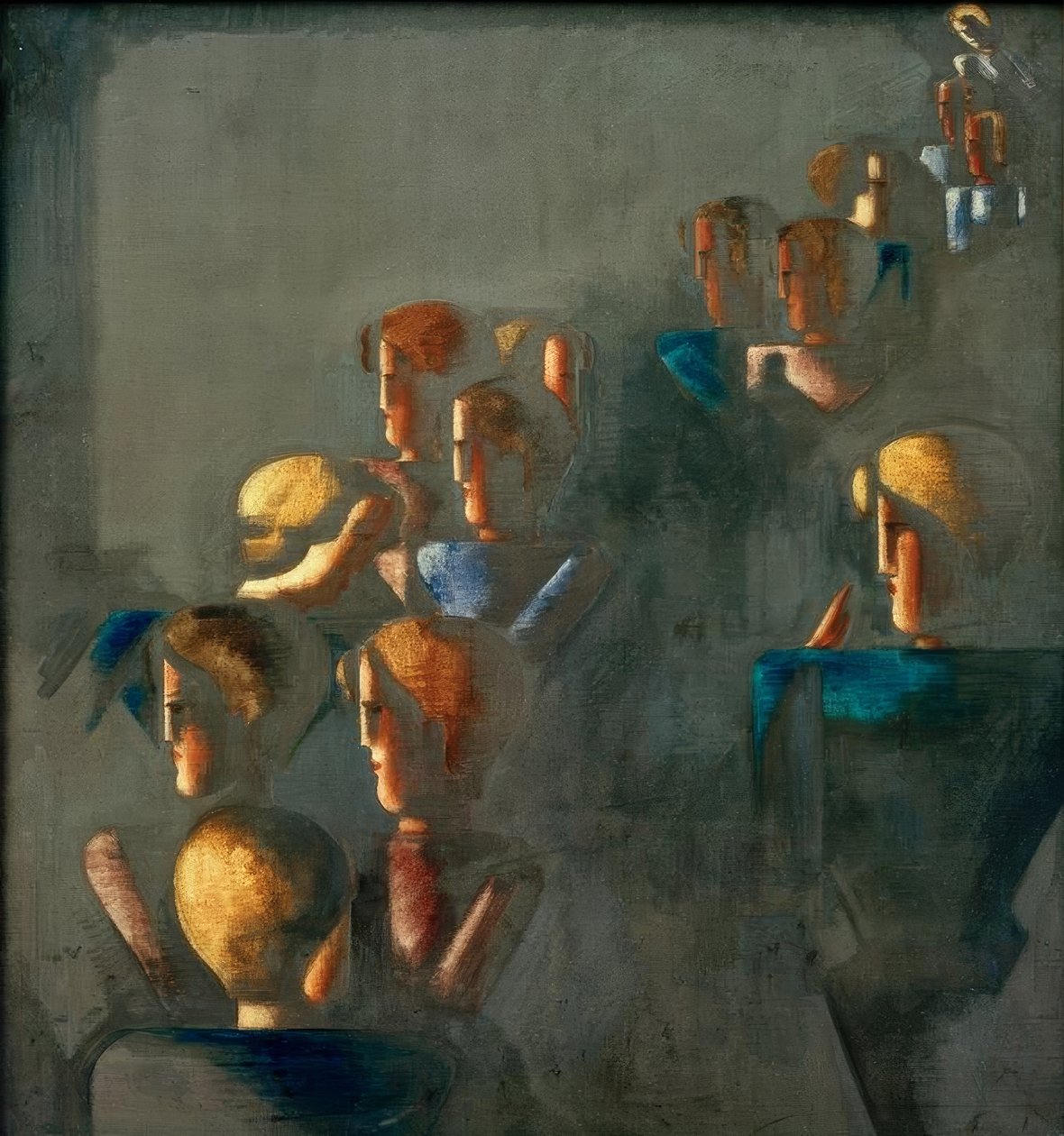 Blaues Bild tekijältä Oskar Schlemmer