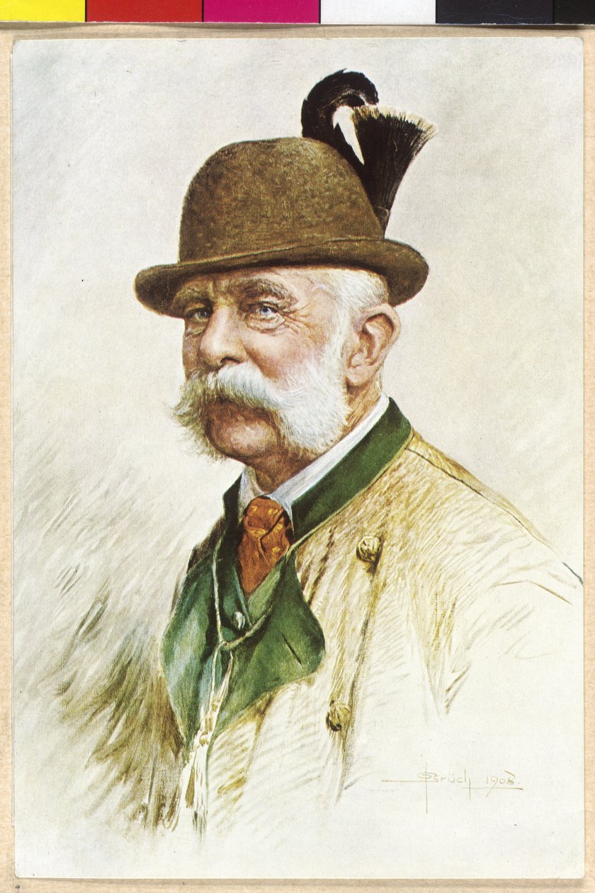 Itävallan keisari Franz Joseph I tekijältä Oskar Bruch